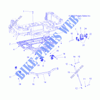 BED BOX TELAIO   FERMO   A14TN5EAA/EAD (49ATVBOX11SPX2550) per Polaris SPORTSMAN X2 550 EPS 2014