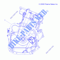 SHORT BLOCK   A14TN55FA (49ATVMOTORE09SPXP550) per Polaris SPORTSMAN X2 550 INTL 2014