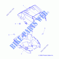 FARO POD   A14ZN55TA (49ATVFARO FANALE09SPXP550) per Polaris SPORTSMAN XP 550 EPS HD INTL 2014