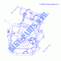 SHORT BLOCK   A14ZN55TA (49ATVMOTORE09SPXP550) per Polaris SPORTSMAN XP 550 EPS HD INTL 2014