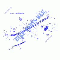 SUSPENSION, Guida di montaggio   S08PL7JS (49SNOWSUSPRAIL08RMKSPL) per Polaris DEEP SNOW 2008