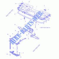 RACK ANTERIORE and SUPPORTS   A13ZN8EFK/EFN (49ATVRACKMTG10SPXP550) per Polaris SPORTSMAN FOREST 850 2013