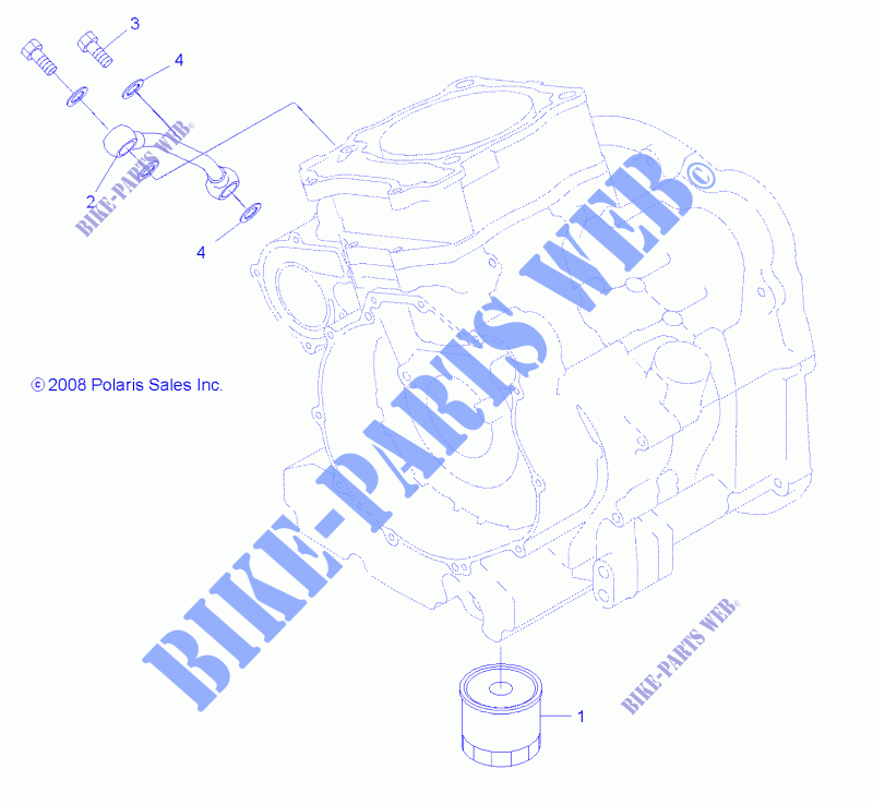 FILTRO DELL'OLIO   A13DN5EAF/EAR (49ATVOILFILTER09SPXP550) per Polaris SPORTSMAN TOURING 550 EPS 2013