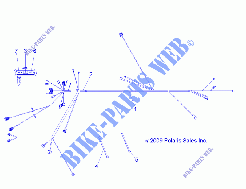 CABLAGGIO   A13EA32AA (49ATVHARNESS10BOSS) per Polaris TRAIL BOSS 330 2013