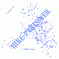 MOTORE, MOUNTING   A12NG50FA (49ATVMOTOREMTG12SCRAM) per Polaris SCRAMBLER 500 4X4 INTL 2012