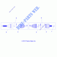 TRASMISSIONE, ANTERIORE ALBERO   A12NG50FA (49ATVSHAFTDRIVE11SCRAMI) per Polaris SCRAMBLER 500 4X4 INTL 2012
