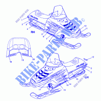 DECALS TRAIL 0982761 (4942584258A007) per Polaris OTHERS 1998