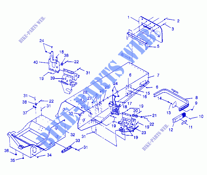 MONTAGGIO TUNNEL CLASSIC 0952865 (4929072907A006) per Polaris OTHERS 1995