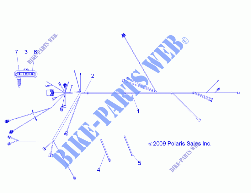 CABLAGGIO   A12EA32AA (49ATVHARNESS10BOSS) per Polaris TRAIL BOSS 330 2012