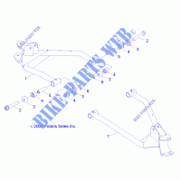 WISHBONES FRONT   Z17YAV17A2/A5/N2/N5 (49RGRAARM09RZR170) per Polaris RZR 170 2017