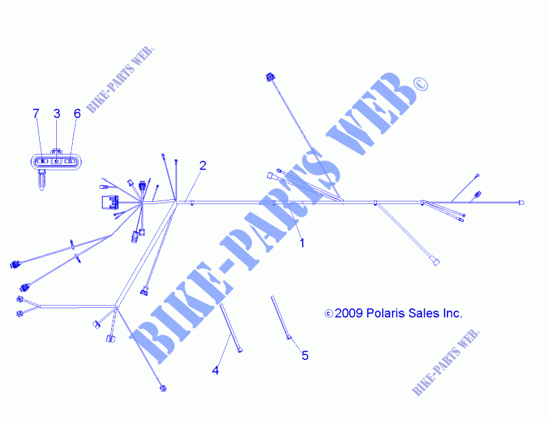 CABLAGGIO   A10EA32AA (49ATVHARNESS10BOSS) per Polaris TRAIL BOSS 330 2010