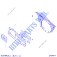 PANNELLO   A20SHD57A9 (C101372) per Polaris SPORTSMAN 570 HUNTER EDITION CAMO 2020