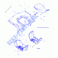 POSTERIORE CAB, SEAT AND FOOTWELLS   A20SEE57A1/A4/A7/A9 (100096) per Polaris SPORTSMAN 570 EPS 2020