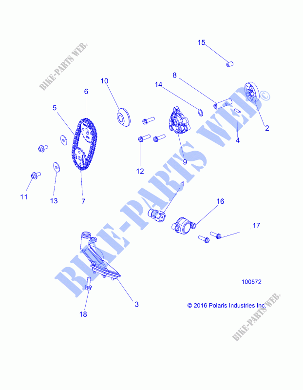 POMPA DELL'OLIO   A20SEG50A1/A5 (100572) per Polaris SPORTSMAN 450 HO UTILITY 2020