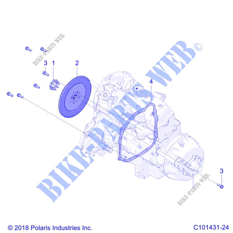 TRASMISSIONE, DRIVE COUPLER   A20SXZ95AG (C101431 24) per Polaris SPORTSMAN 1000 XP 48