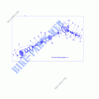 TRASMISSIONE, FRONT GEARCASE INTERNALS    A19SXA85B1/B4 (1333391) per Polaris SPORTSMAN 850 SP 48 2019