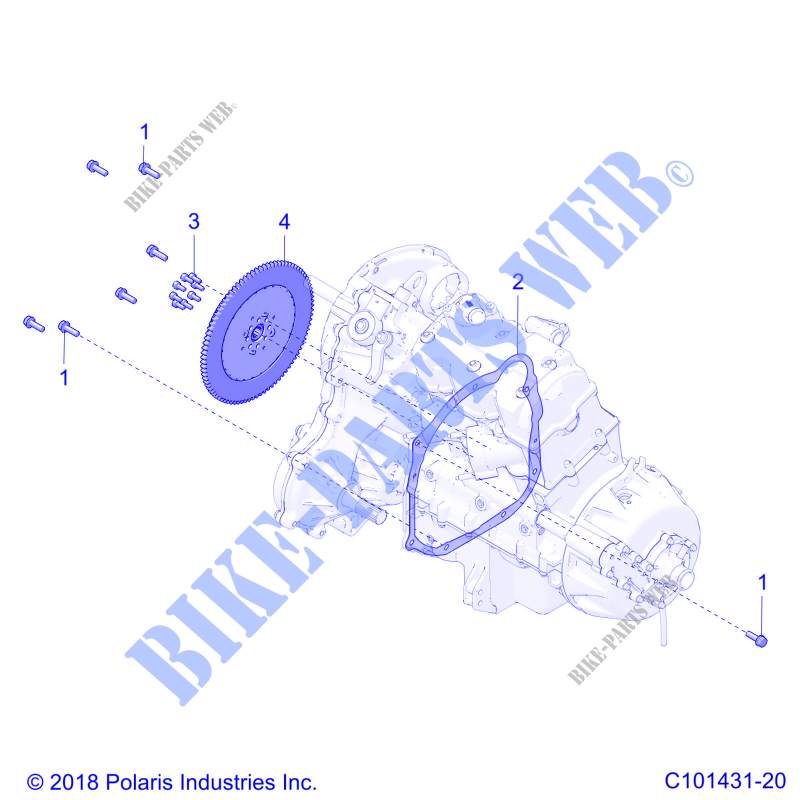 TRASMISSIONE, DRIVE COUPLER   A19SXA85B1/B4/SXE85BC/B9/ZBJ (C101431 20) per Polaris SPORTSMAN 850 SP 48 2019