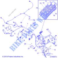 CABLAGGIOES   R20MAAE4G8/G9 (C700573) per Polaris RANGER EV 2020