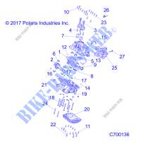CARTER AND CRANKSHAFT   R19RHE99AD/BD/LD/KAK/BK (C700136) per Polaris POLARIS GENERAL 1000 4P EPS RIDE COMMAND 2019