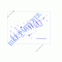 FRENO ANTERIORE CALIPER   Z20A5A87B2/E87BP/BK/BX (49RGRCALIPER15RZR900) per Polaris RZR 900 50 INCH 2020