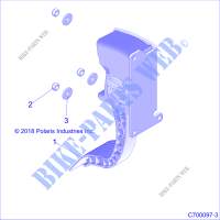 ACCELERATORE PEDALE   Z20S1E99AG/AK/BG/BK (C700097 3) per Polaris RZR RS1 2020