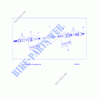 TRASMISSIONE, FRONT HALF SHAFT   Z20ASE99AH/LH (701876) per Polaris RZR 1000 60 INCH EPS 2020