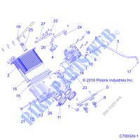 ENGINE, PRESA D'ARIA MANIFOLD   Z20P4E92BC (C700324 1) per Polaris RZR TURBO S 2020