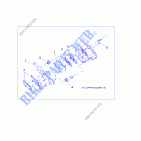 BARKE PINZA FRONT   Z18VAS87CM (49RGRCALIPER15RZR900) per Polaris 	RZR 900 50 INCH EU/TRACTOR 2018