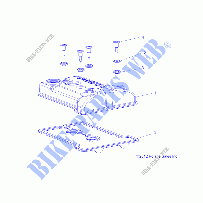 ENGINE, VALVOLA COPERTURA   Z17VAE87NK (49RGRVALVE13900XP) per Polaris RZR 900 50 INCH MD 2017      