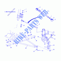 Wishbones   A05BA25CA/CB (4994739473B01) per Polaris TRAIL BLAZER 2005