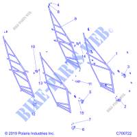 PORTE NETS   R20RSR99/A/B (C700722) per Polaris RANGER CREW 1000 WINTER PREP FACTORY CHOICE 2020