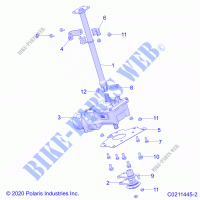 TIMONE POST AND EPS   A21SDE57A4/B4 (C0211445 2) per Polaris SPORTSMAN 570 TOURING EPS 2021