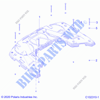 CARROZZERIA POSTERIORE RACK   A21SEZ57AM/AN/BM/BN (C102310 1) per Polaris SPORTSMAN 570 TRAIL PACKAGE 2021