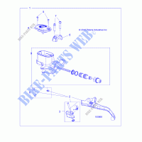 FRENOS, FRONT FRENO LEVER AND MASTER CYLINDER   A21SHD57A9 (100868) per Polaris SPORTSMAN 570 HUNTER PACKAGE 2021