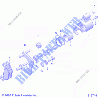 FRENOS, REAR CALIPER   A21SEK57AG/BG (1913748) per Polaris SPORTSMAN 570 UTILITY LIMITED EDITION HD 2021