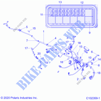 ELETTRICO, HARNESS   A21S6E57A1/3A1 (C102359 1) per Polaris SPORTSMAN 570 6X6 2021