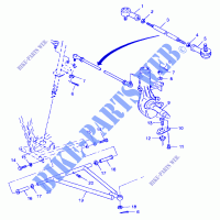 TIMONE/A ARM   A99AA25CA (4949594959b004) per Polaris TRAIL BOSS 1999