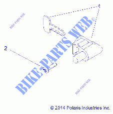 BLOCCASTERZO   A15SVA85FD (49ATVTIMONELOCK15850EU) per Polaris SCRAMBLER 850 EU 2015
