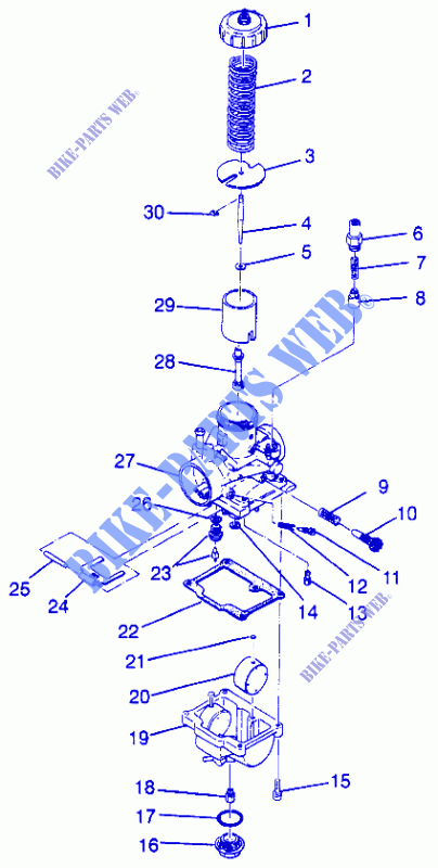 CARBURATORE (BLAZER) TRAIL BLAZER W97BA25C (4940124012D005) per Polaris SPORT 400L 1997