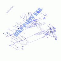 MONTAGGIO copertura della catena DESTRA 250 4x4 / W928127 (4922872287C003) per Polaris TRAIL BOSS 4X4 1992