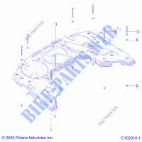 CARROZZERIA POSTERIORE RACK   A22SEA50A1/A5 (C102310 1) per Polaris SPORTSMAN 450 2022