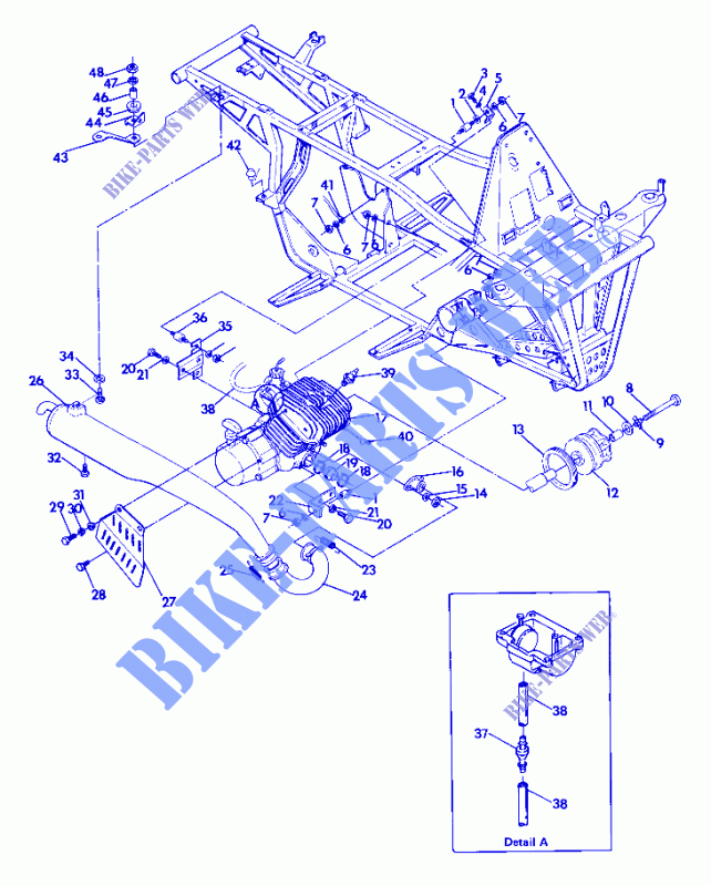 ENGINE AND SUPPORTO MARMITTA  (4916351635005A) per Polaris TRAIL BOSS 4X4 1989