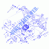 ENGINE AND SUPPORTO MARMITTA  (49147514750005) per Polaris TRAIL BOSS 4X4 1987
