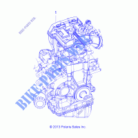 BLOCCO LUNGO   A15SHS57CS (49RGRSB14SP570) per Polaris SPORTSMAN 570 SP EPS TRACTOR 2015