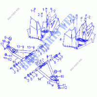 TELAIO, A ARM AND FOOTREST   A23YAK11B6/B7/N6/N7 (A00049) per Polaris OUTLAW 110 2023