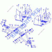 TELAIO, A ARM AND FOOTREST   A23YAF11B5/N5 (A00049) per Polaris SPORTSMAN 110 2023