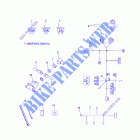 ELETTRICO   W045305CA/IA/CB/IB/IE/CC/IC/CD/ID/IF (4990579057B05) per Polaris MSX 2004