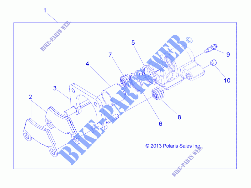BARKE PINZA, REAR   A15DAA32AA/AJ (49ATVCALIPERRR14SP325) per Polaris ACE 325 EFI 2015