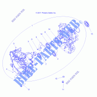 CARTER   A15DAH57EJ (49RGRCARTER12RZR570) per Polaris ACE 570 HD 2015