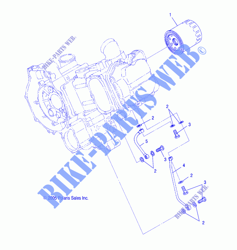 FILTRO DELL'OLIO   A14MB46TH (4999200099920009D13) per Polaris HAWKEYE 400 HO 2X4 HD 2014